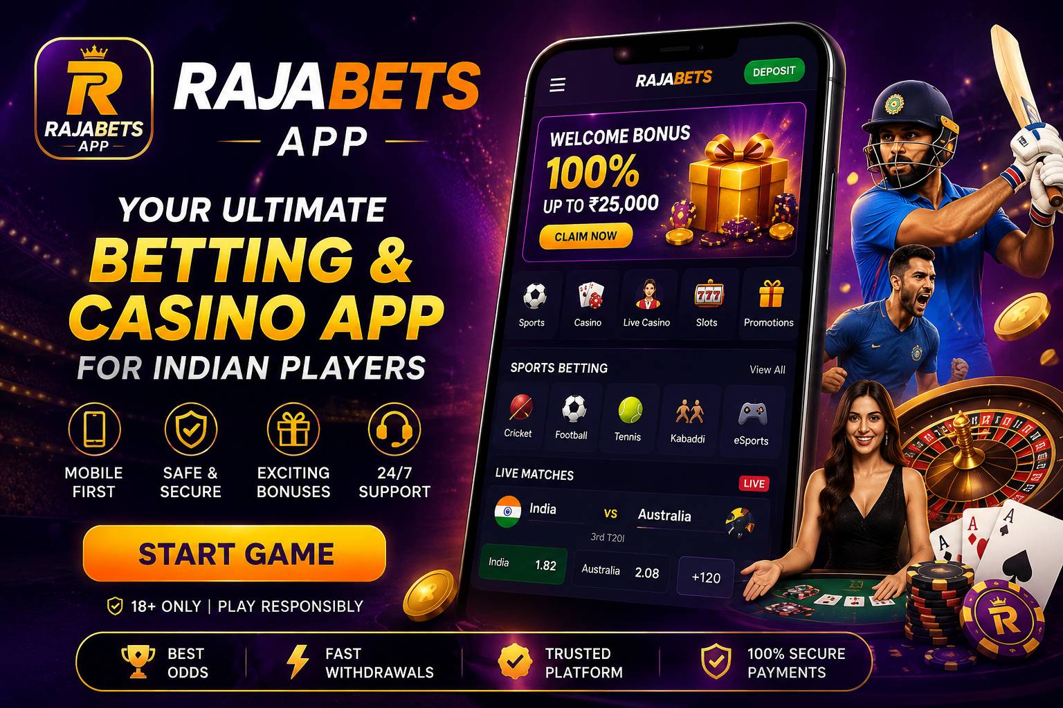 Rajabets App mobile betting guide for India